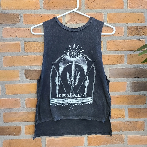 Topshop muscle tee, size 2, black - Picture 1 of 4